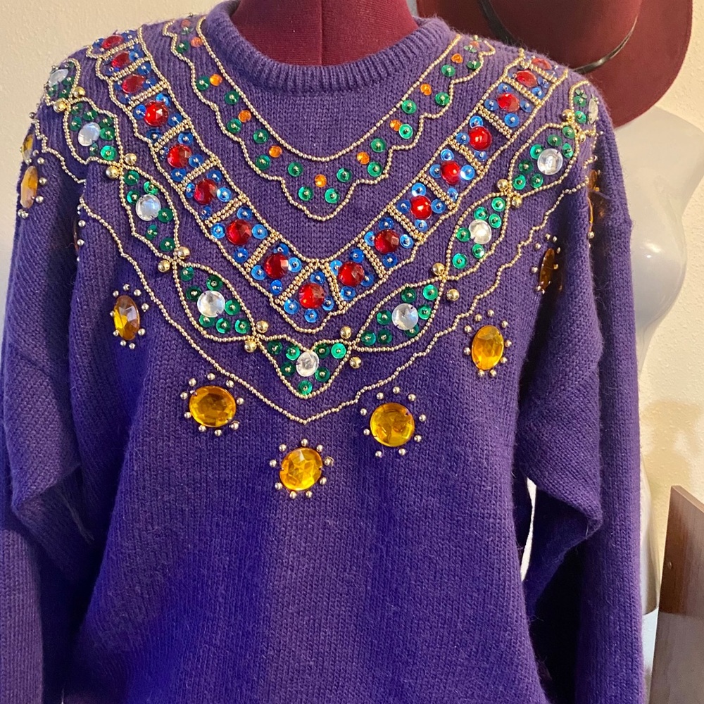 Vintage Western Connection Embellished Sweater